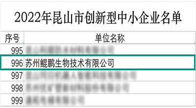 【喜讯】创新实力彰显 苏州鲲鹏连获两项荣誉认定